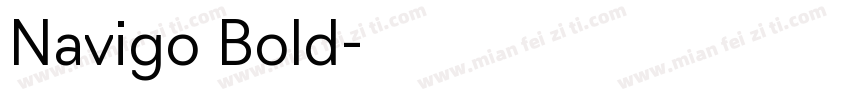 Navigo Bold字体转换